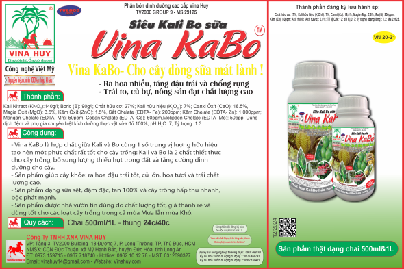 SIÊU KALI BO SỮA – VINA KABO