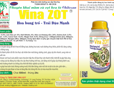 VINA ZOT – Chuyên bung hoa – Đậu trái mạnh