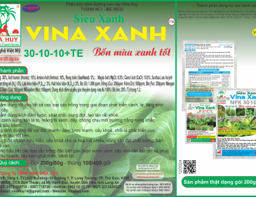 VINA XANH – 30-10-10+TE ( Gói )