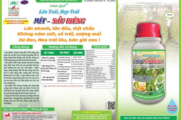 VINA QUẢ – LỚN TRÁI, ĐẸP TRÁI CHO MÍT, SẦU RIÊNG