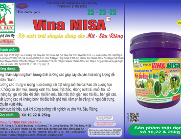 VINA MISA – XÔ NUÔI TRÁI 25-25-25 + TE