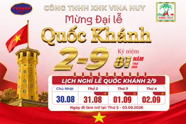 🎉THÔNG BÁO LỊCH NGHỈ LỄ QUỐC KHÁNH 2/9/2026